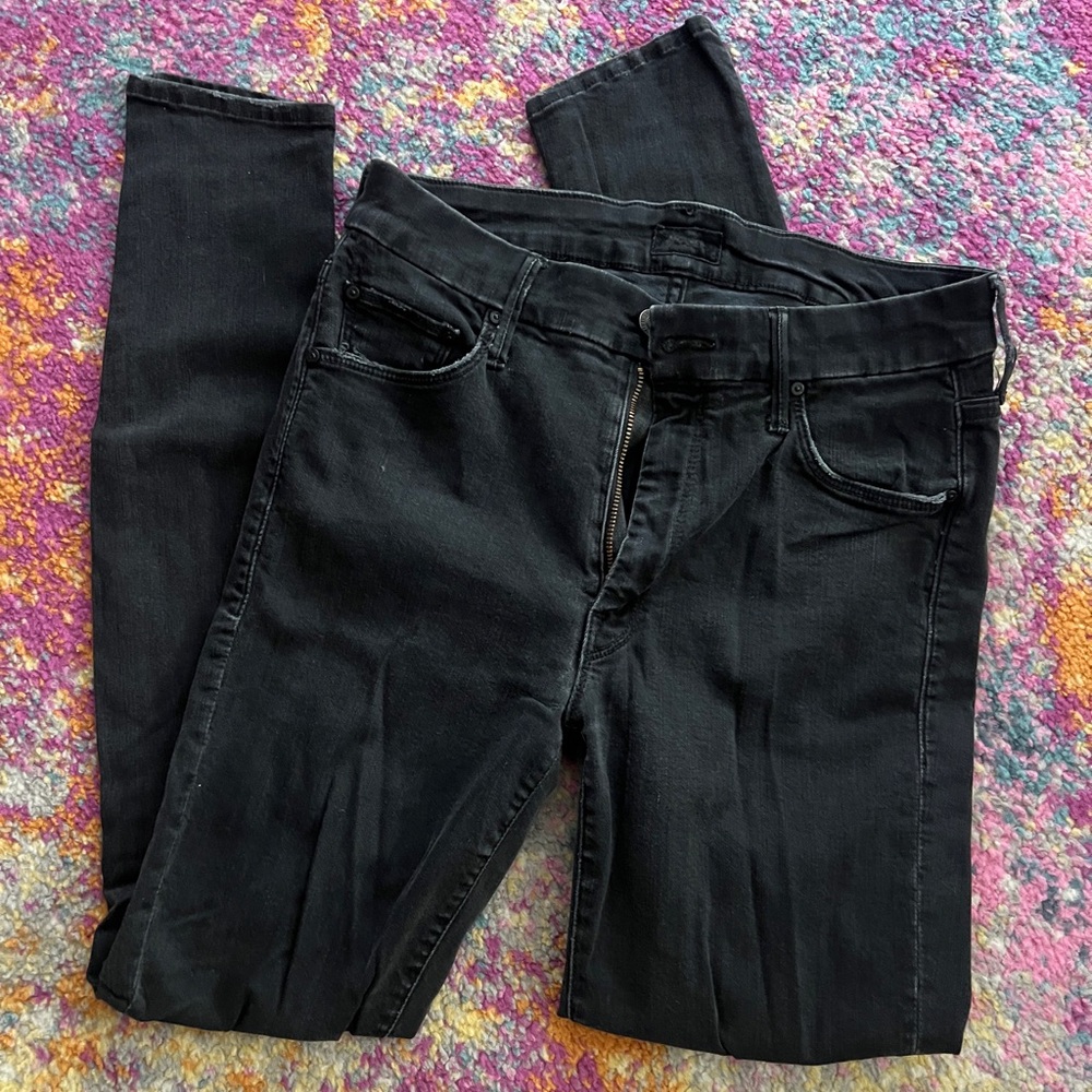 MOTHER Women's Black Skinny Jeans